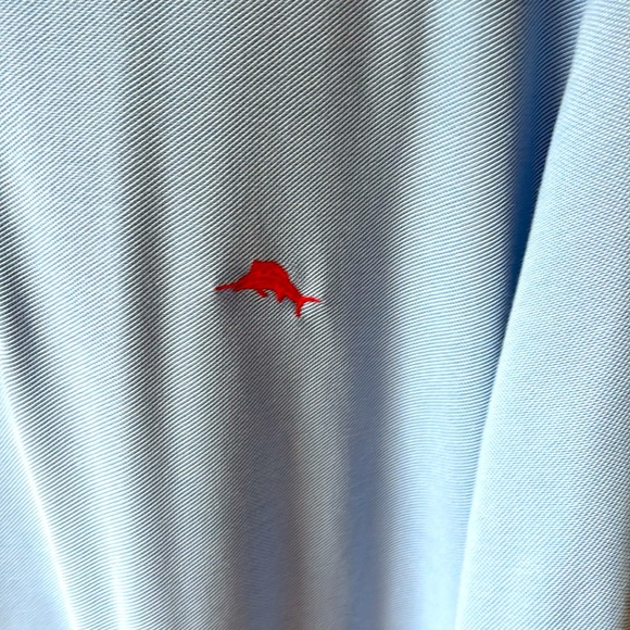 Tommy Bahama blue Island zone polo. - Picture 3 of 5